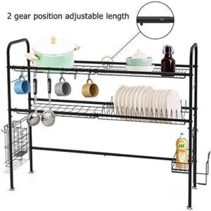 Dish Drying Rack, 304 Stainless Steel Double layer Dish Rack with